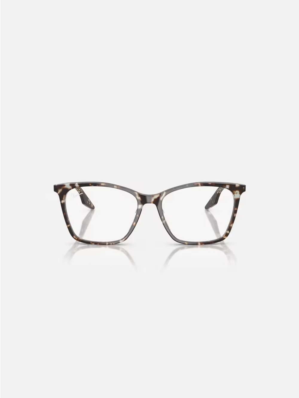 Ray-Ban Women’s Tortoise Square-Frame Glasses in Brown and Cream
